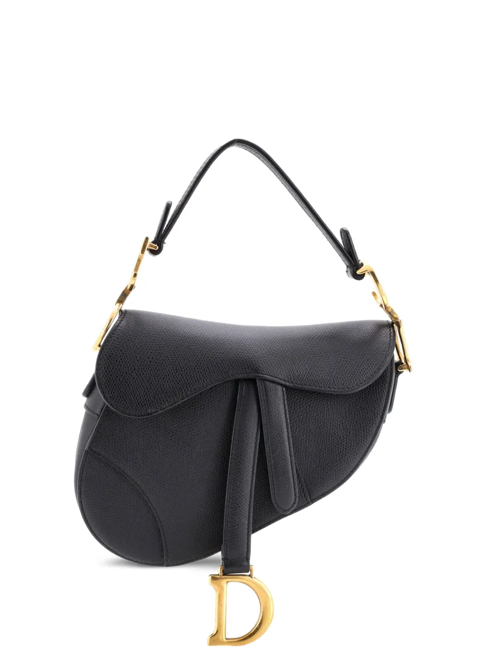 Christian Dior Pre-Owned Saddle Handbag Leather Mini shoulder bag - Nero