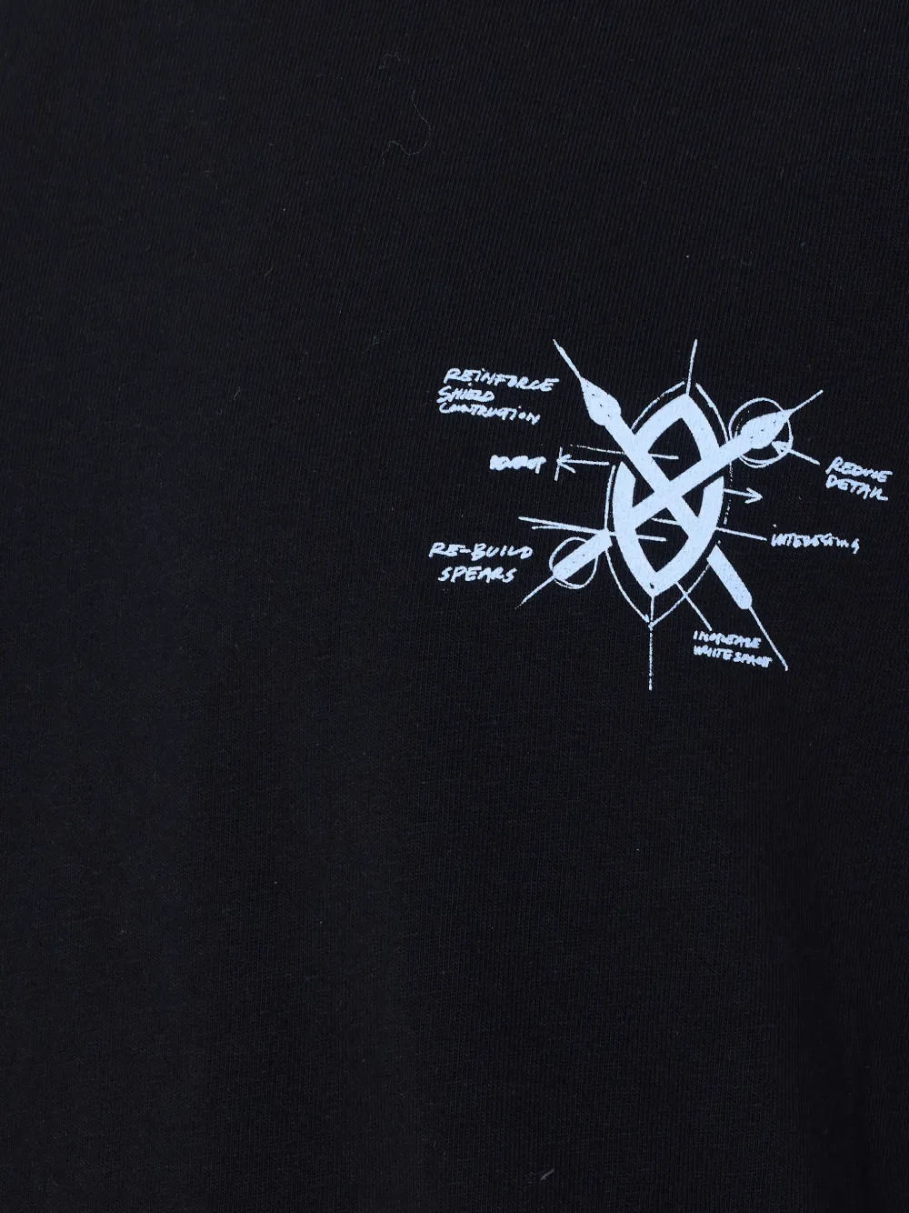 Daily Paper T-shirt met print en ronde hals Zwart