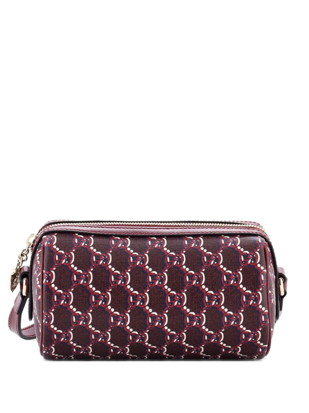 Gucci Pre-Owned Cylindrical GG Shadow Coated Canvas Mini shoulder bag - Rosso