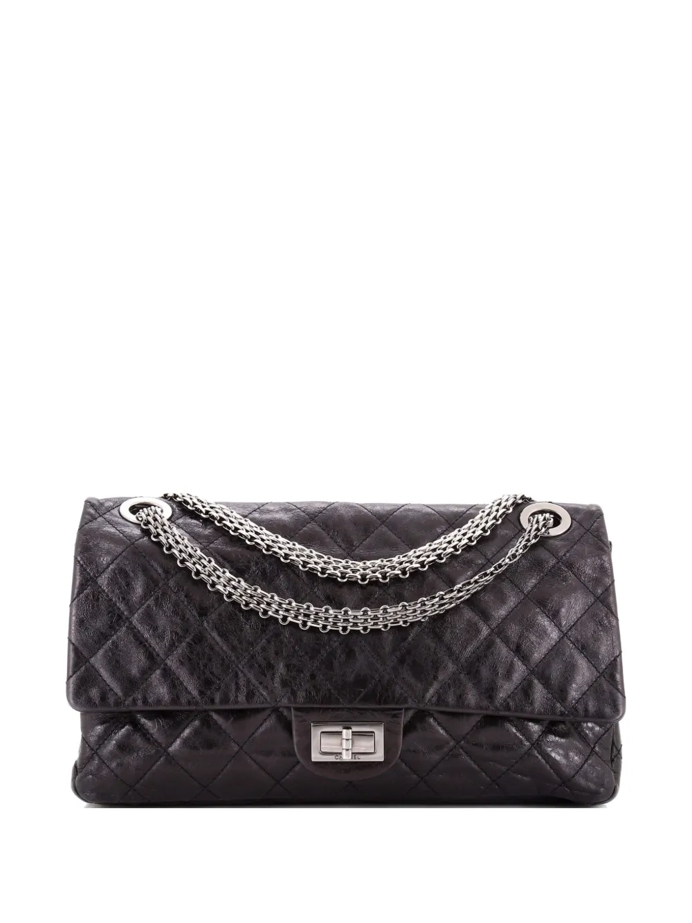 CHANEL Pre-Owned Reissue 2.55 Flap Bag Quilted Aged Calfskin 228 shoulder bag - Nero