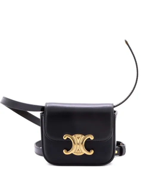 Celine Pre-Owned Claude Triomphe Coated Canvas Mini shoulder bag