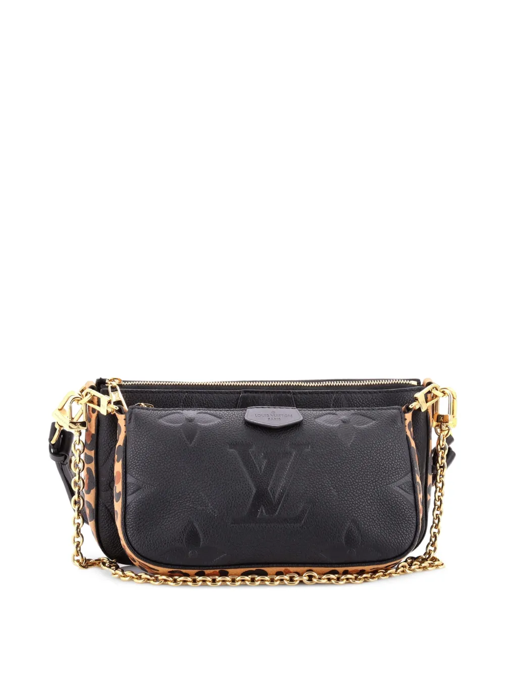 Louis Vuitton Pre-Owned Multi Pochette Accessoires Wild at Heart Monogram Empreinte Giant crossbody bag - Nero