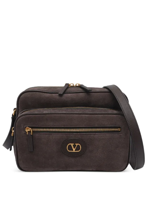 Valentino Garavani Antibes スエード ショルダーバッグ S | ブラウン 