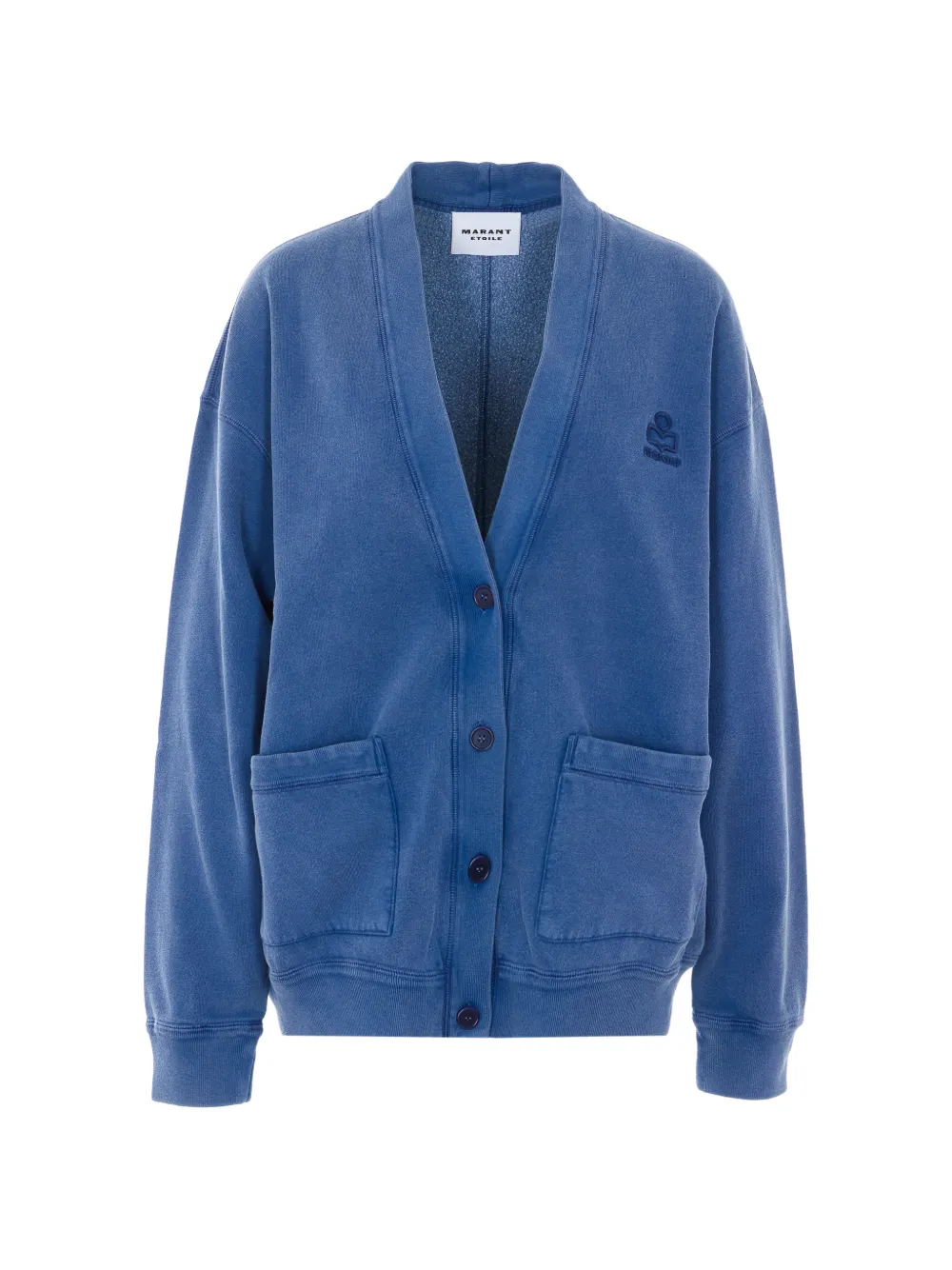 MARANT ÉTOILE Stephy embroidered V-neck cardigan - Blu