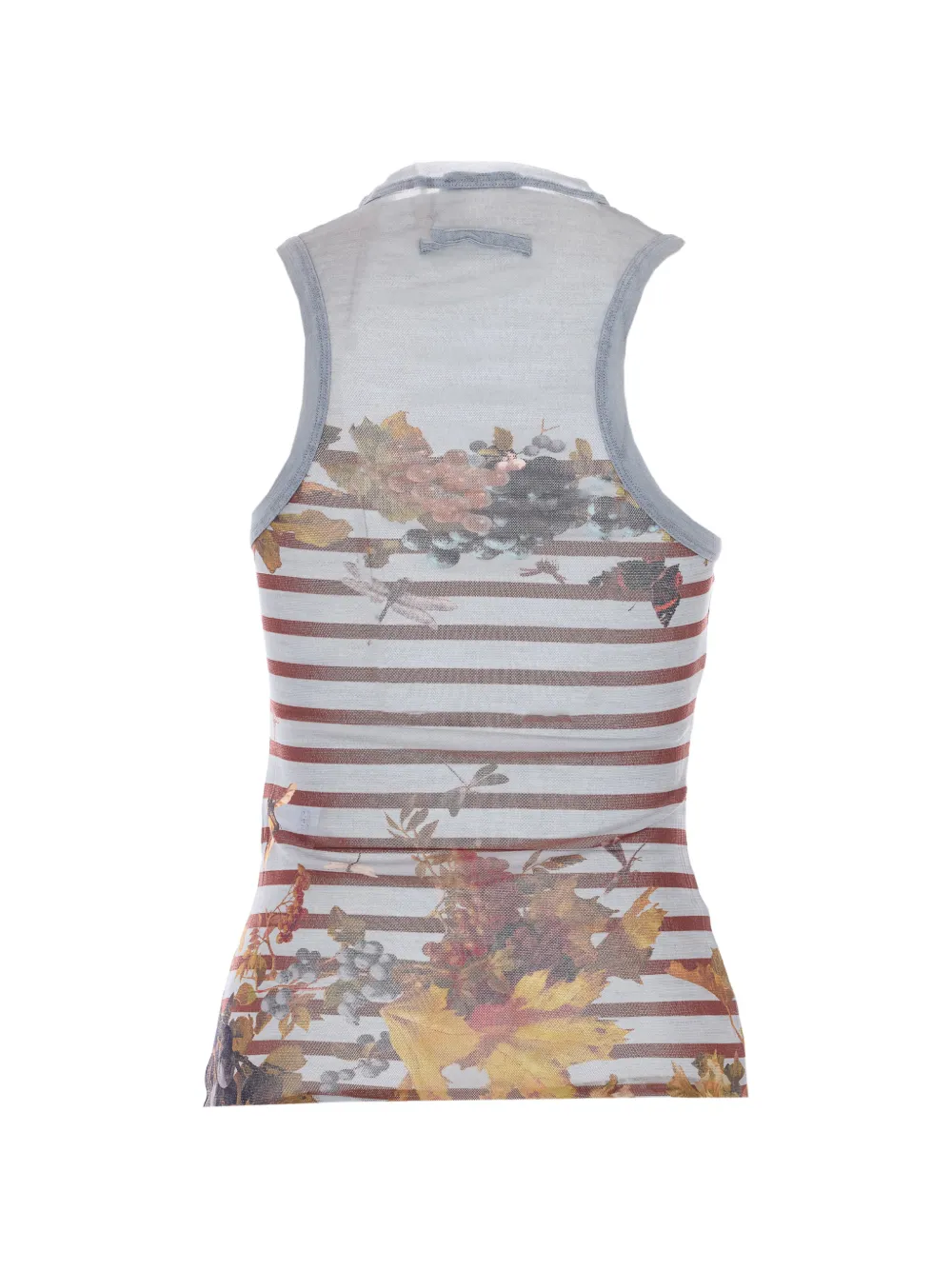 striped print tank top
