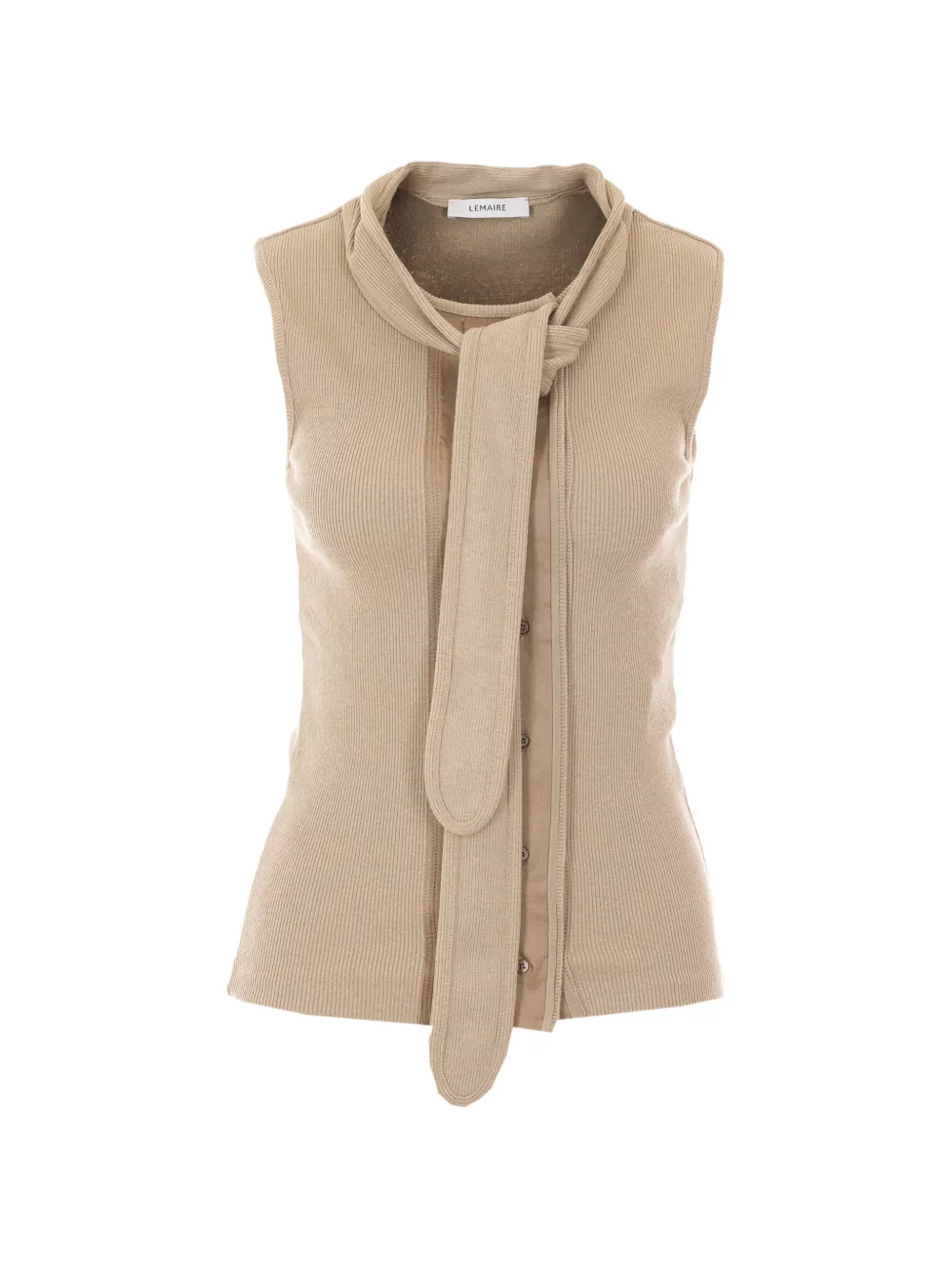 LEMAIRE double-breasted knot top - Toni neutri