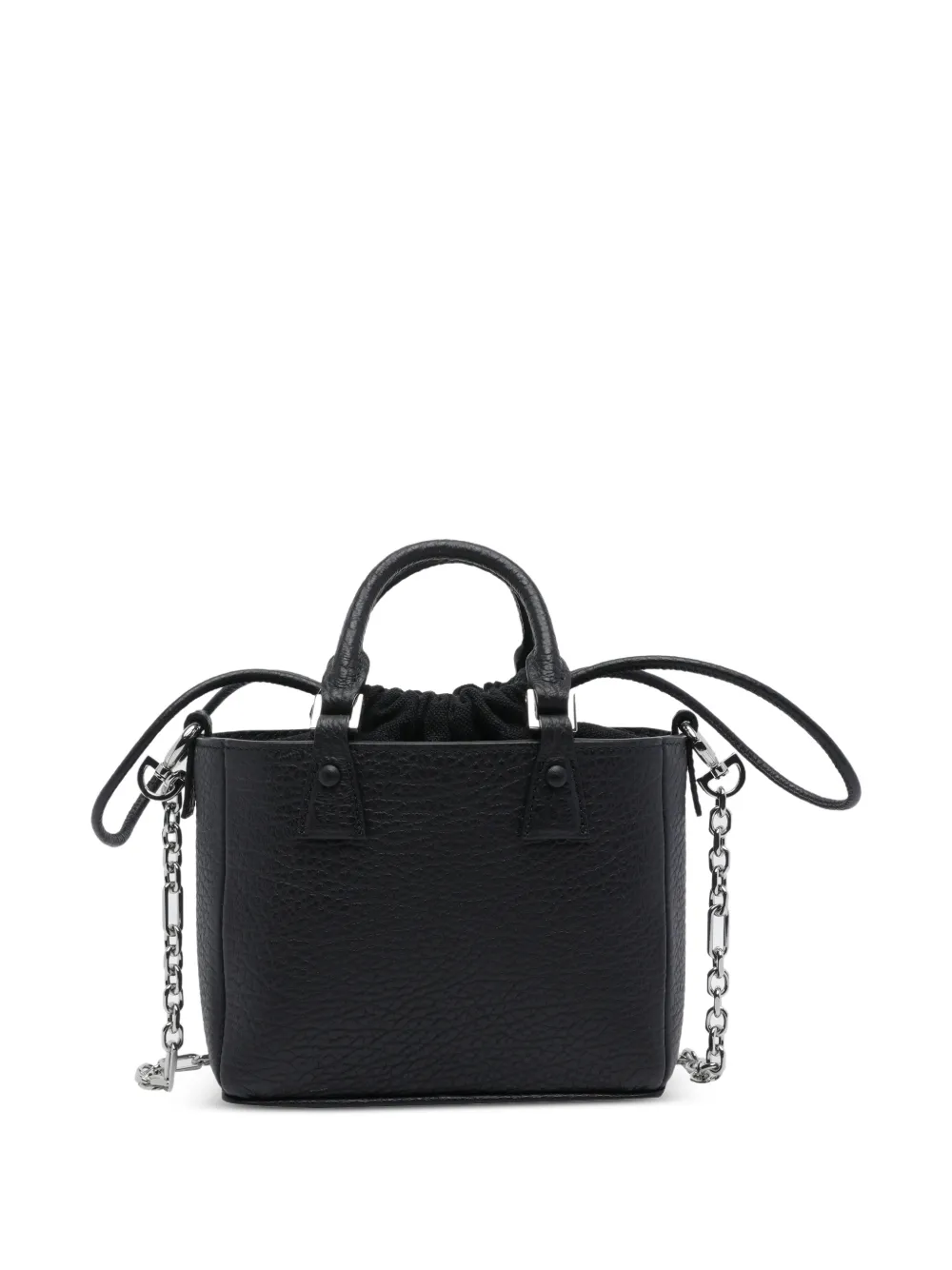 Maison Margiela 5AC Classique mini-shopper met kettingband Zwart