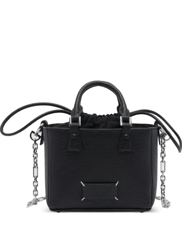 Maison Margiela Mini 5AC Classique Chain-strap Tote Bag in Black