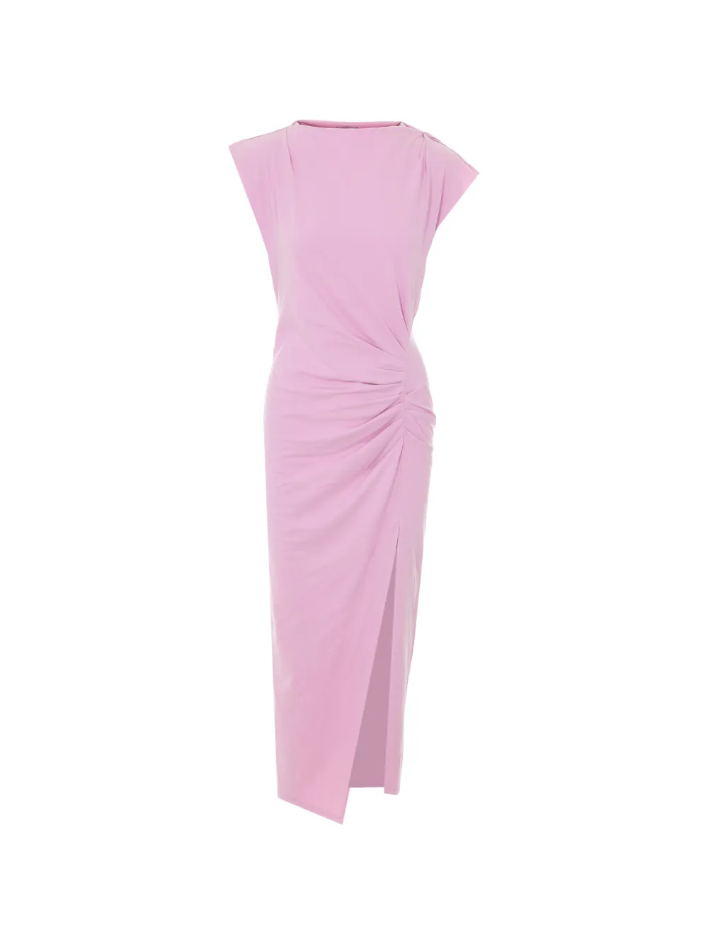 MARANT ÉTOILE Nadela ruffled split midi dress - Rosa