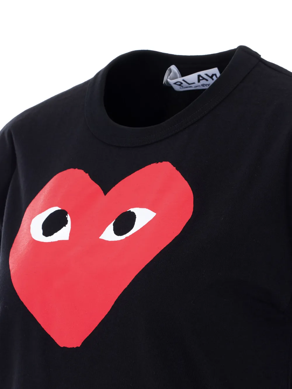 Comme Des Garçons Play T-shirt met ronde hals Zwart