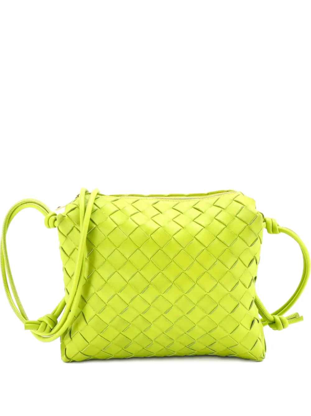 Bottega Veneta Pre-Owned Loop Intrecciato Nappa Small crossbody bag - Verde