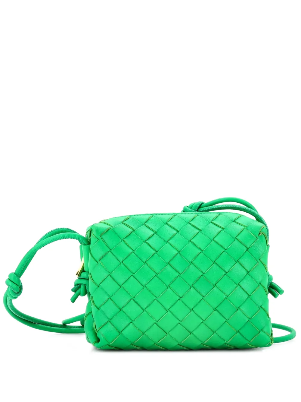 Bottega Veneta Pre-Owned Loop Intrecciato Nappa Mini crossbody bag - Verde