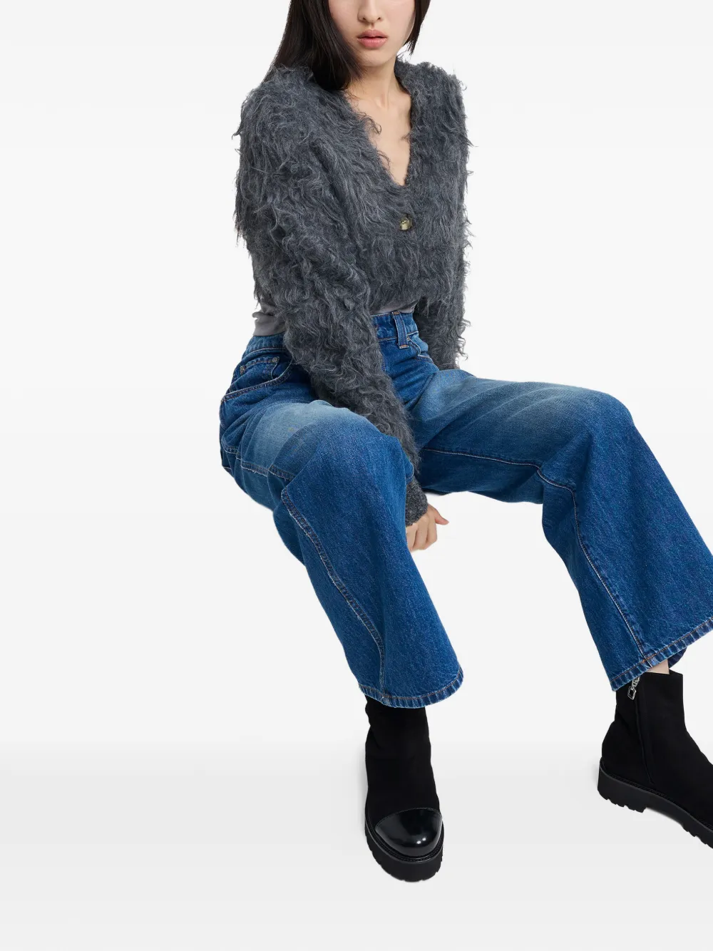 Carel Paris Chouchou toecap boots Zwart