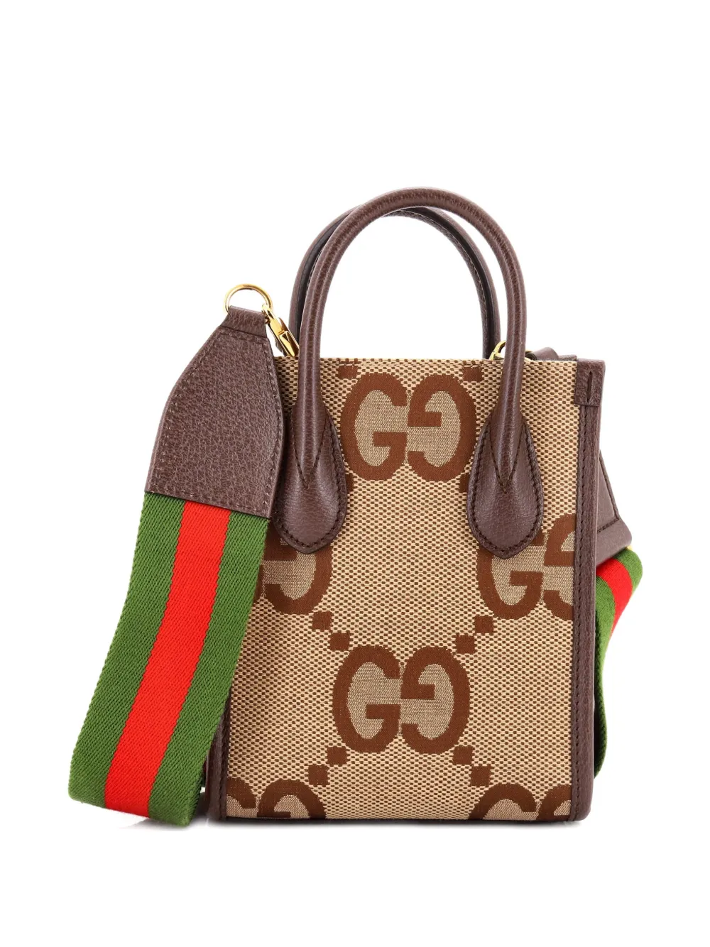 Vertical Tote Jumbo Gg Canvas Mini Crossbody Bag