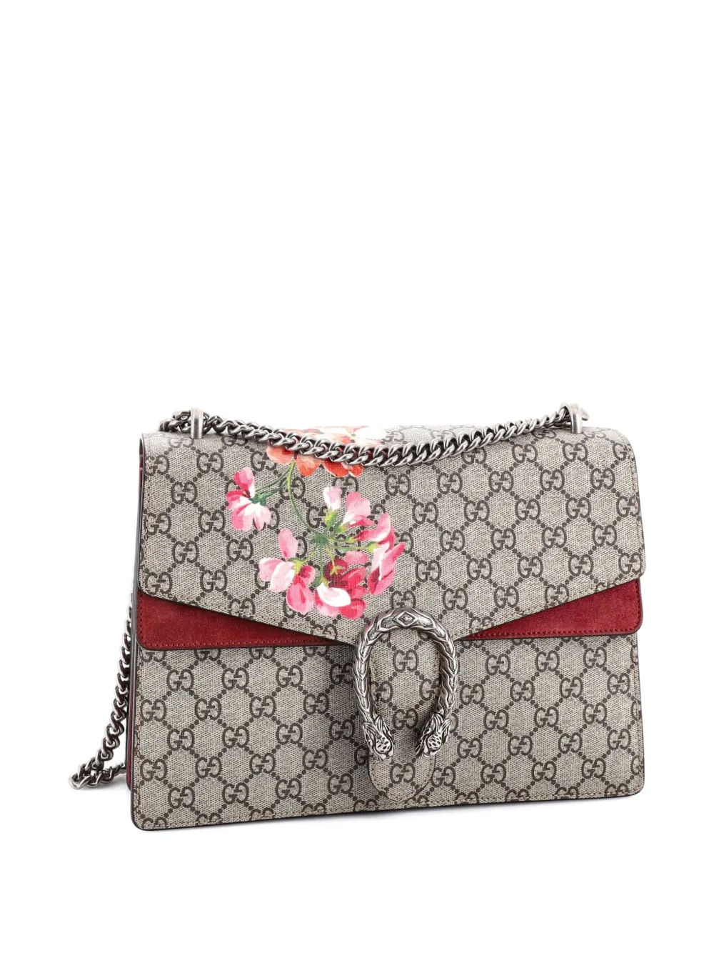 Dionysus Bag Blooms Print Gg Coated Canvas Medium Shoulder Bag