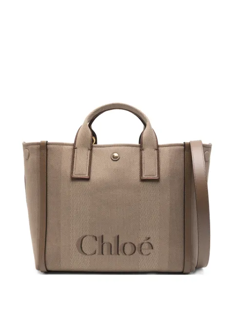 Chloé Carry-tote med præget stribe