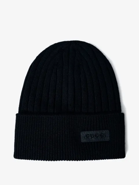 Gucci mössa med logotypmärke
