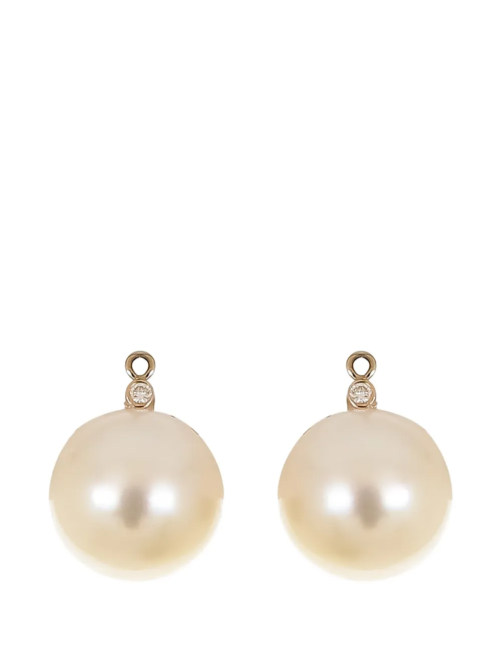 Piranesi diamond pearl earrings - Toni neutri