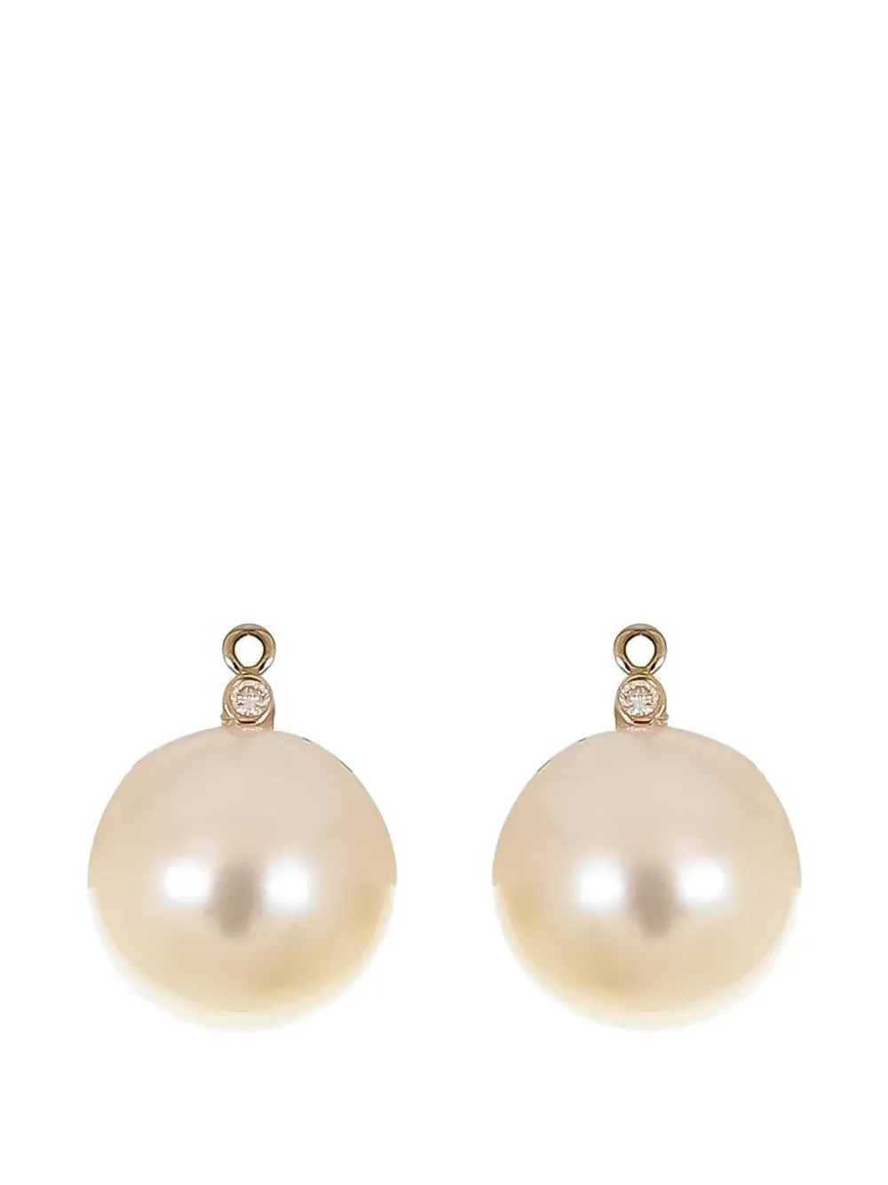 Piranesi diamond pearl earrings - Toni neutri