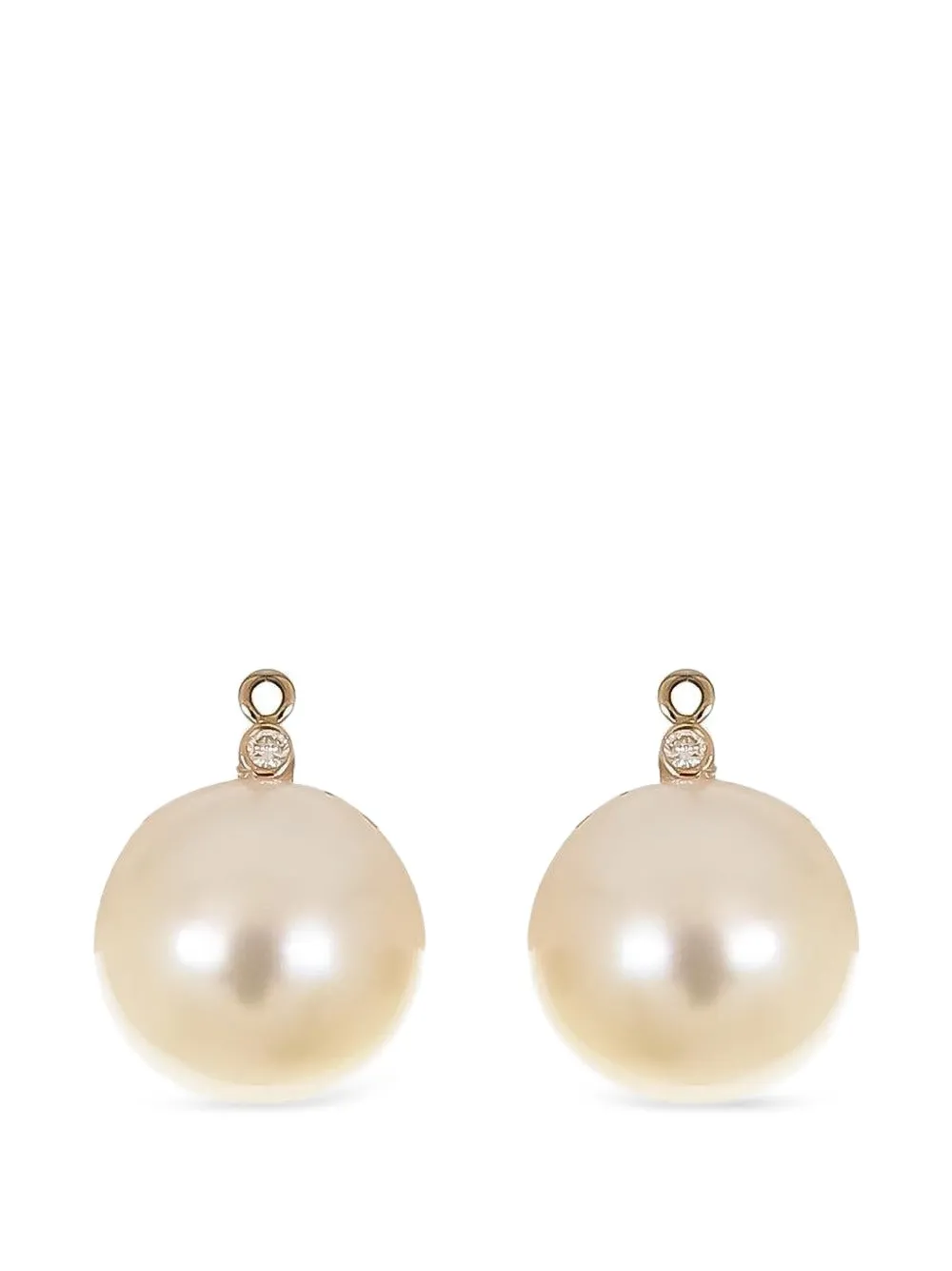 Piranesi diamond pearl earrings - Toni neutri