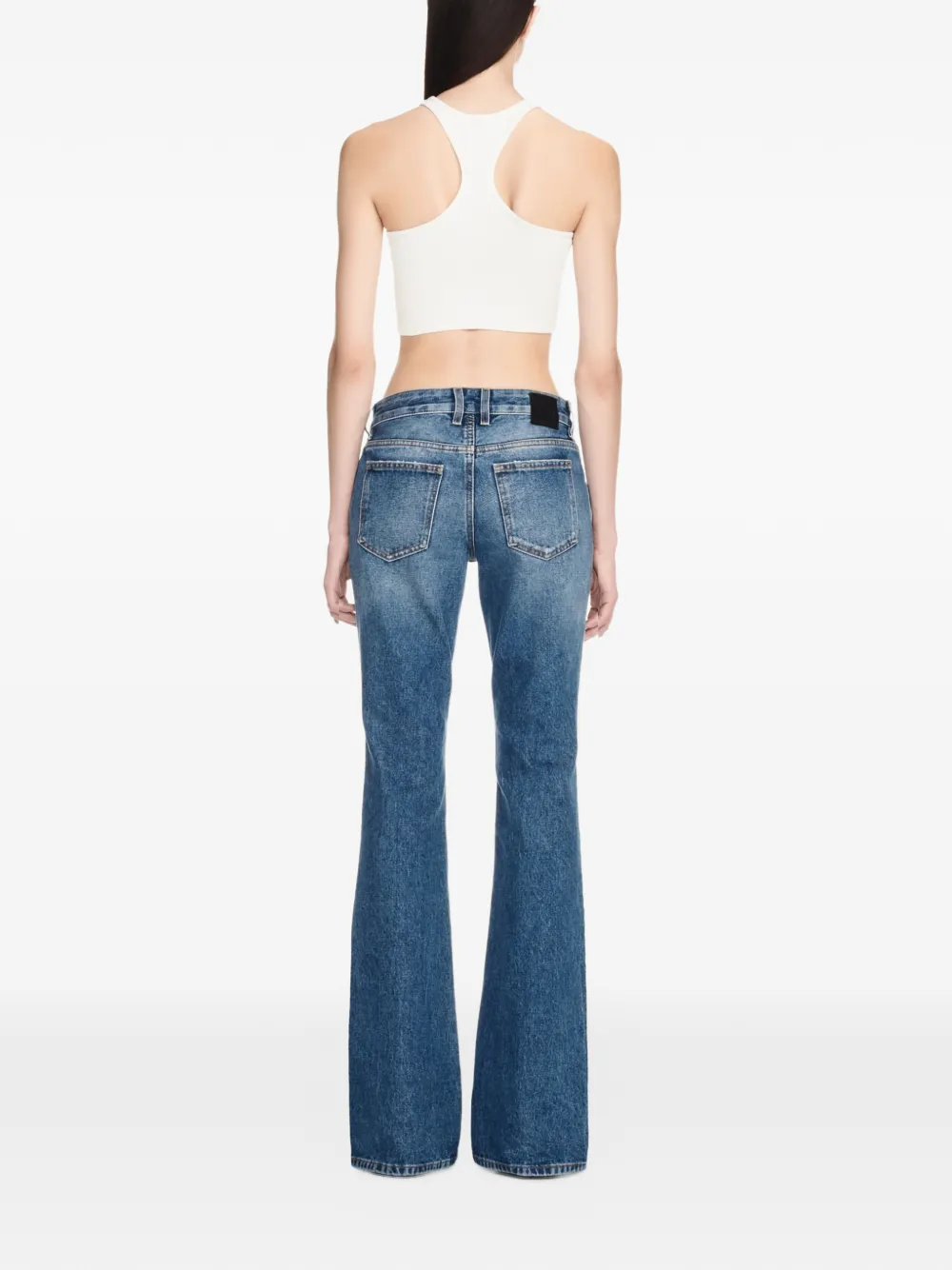 Off-White Geribbelde tanktop Wit