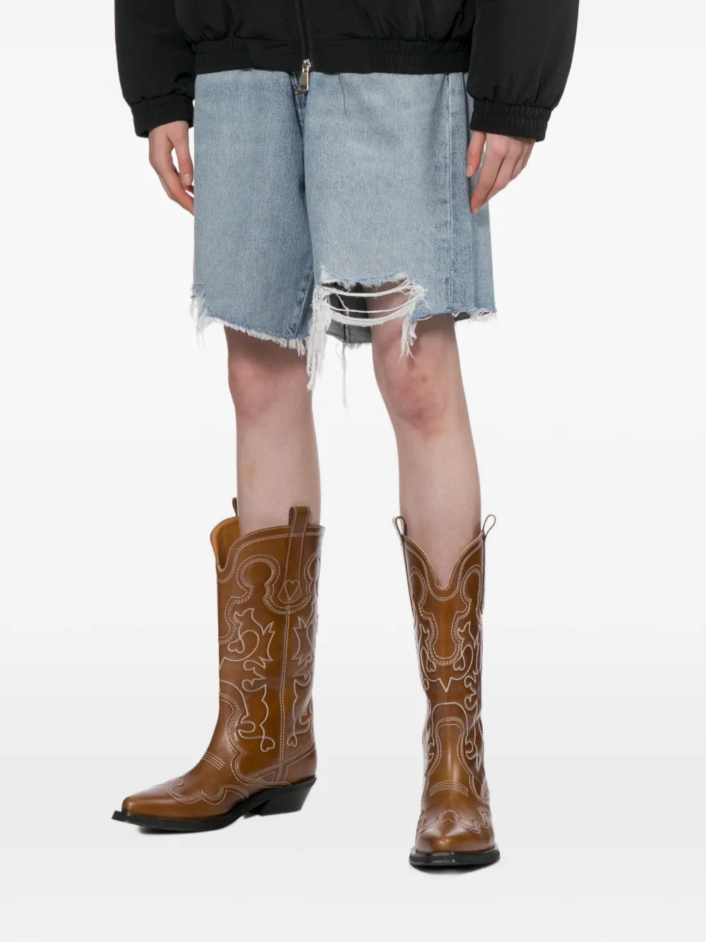  Agolde Indra Shorts - Blue 