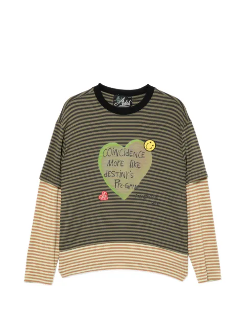 Andersson Bell t-shirt rayé Heart Message