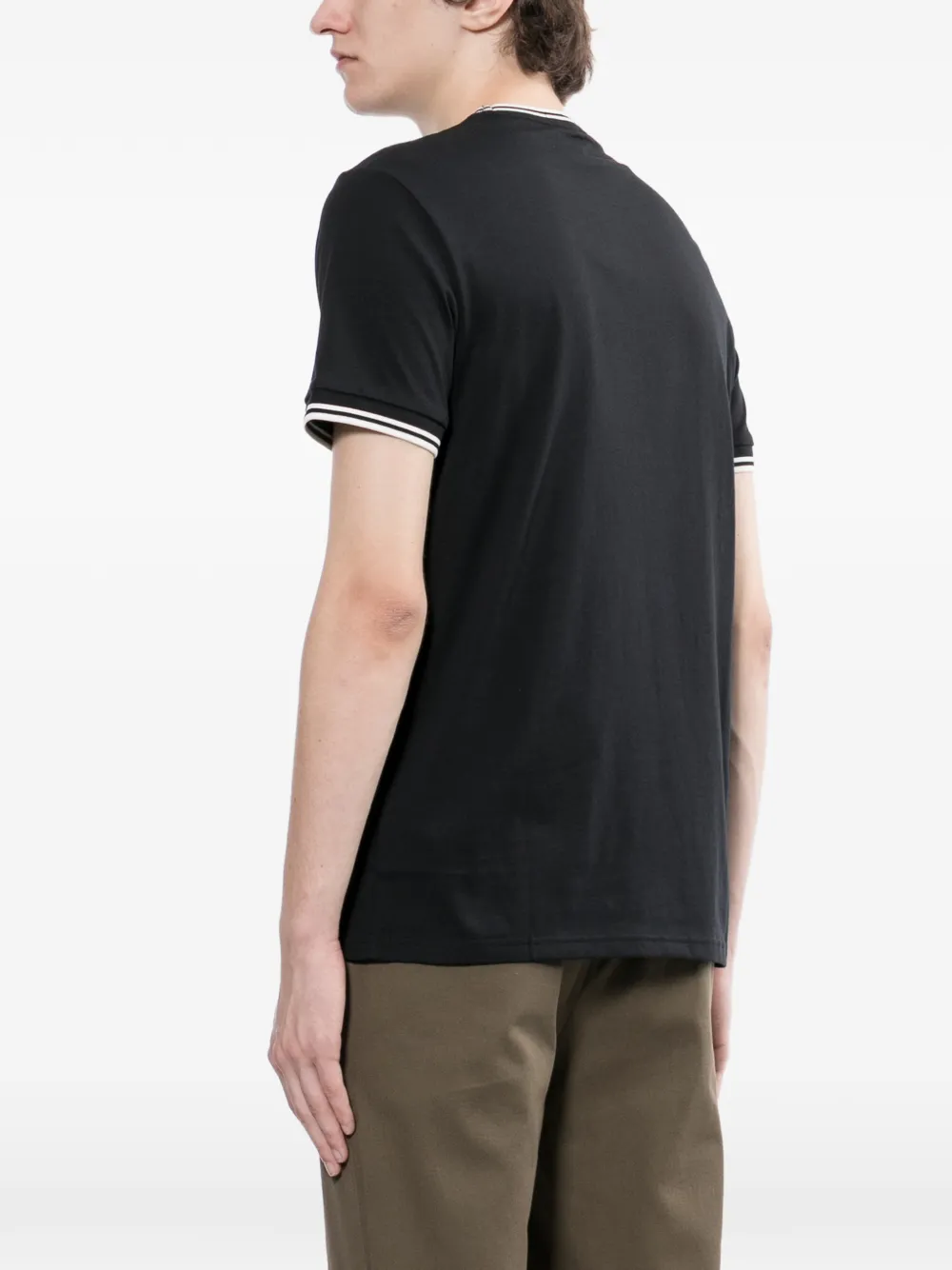 Fred Perry T-shirt met geborduurd logo Zwart
