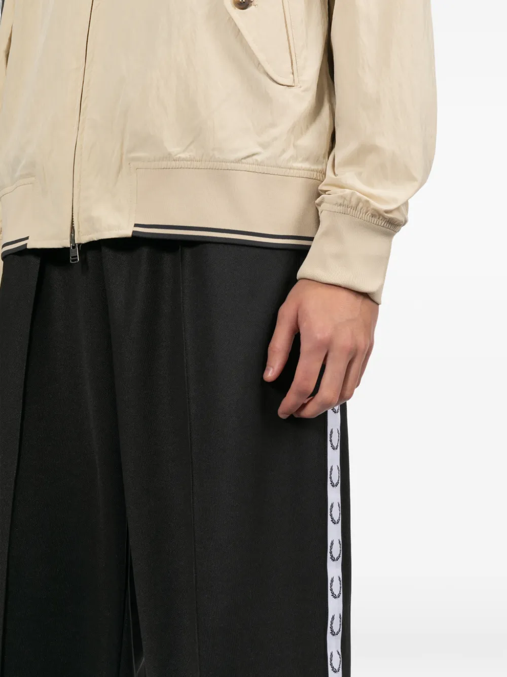 Fred Perry Broek met logoband Zwart