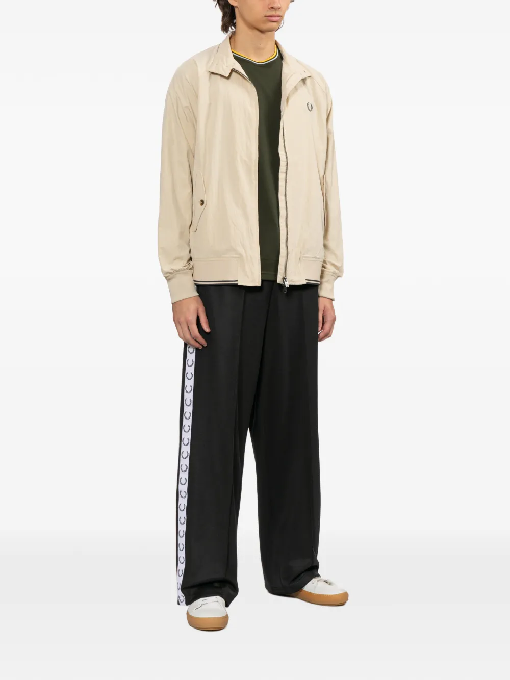 Fred Perry Broek met logoband Zwart