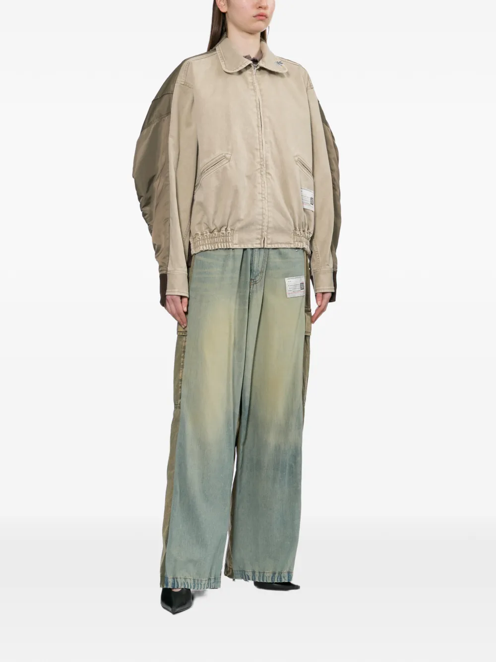  Maison Mihara Yasuhiro Panelled Trousers - Blue 