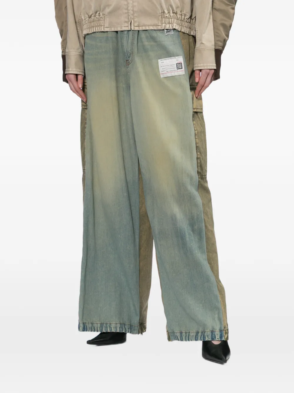  Maison Mihara Yasuhiro Panelled Trousers - Blue 