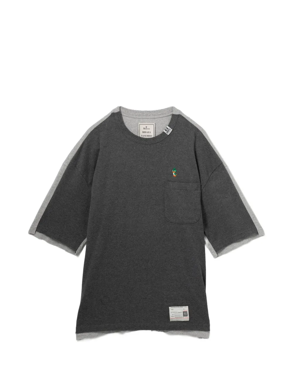 Maison MIHARA YASUHIRO T-shirt con logo - Grigio