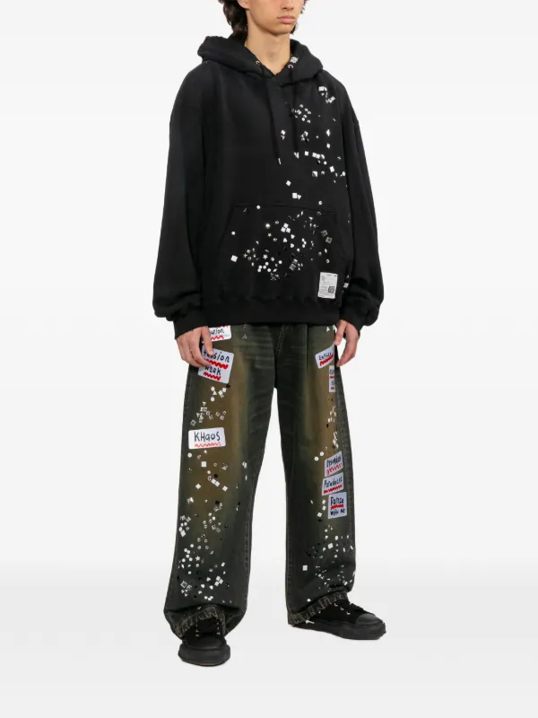 Maison MIHARA YASUHIRO stud-embellished Hoodie | Black | FARFETCH