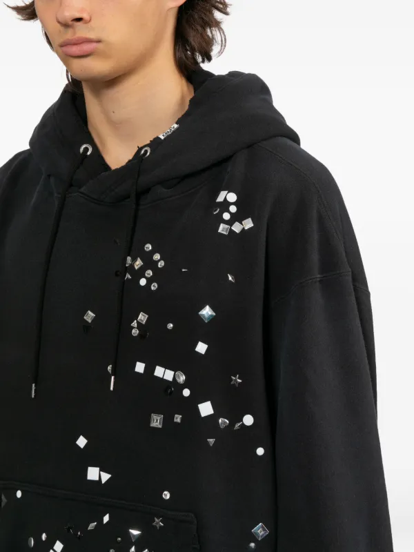 Maison MIHARA YASUHIRO stud-embellished Hoodie | Black | FARFETCH