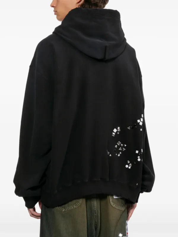 Maison MIHARA YASUHIRO stud-embellished Hoodie | Black | FARFETCH
