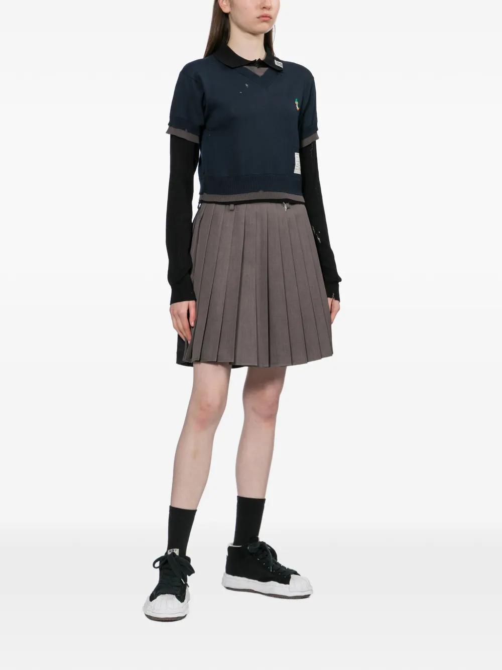  Maison Mihara Yasuhiro Jersey A Capas - Azul 