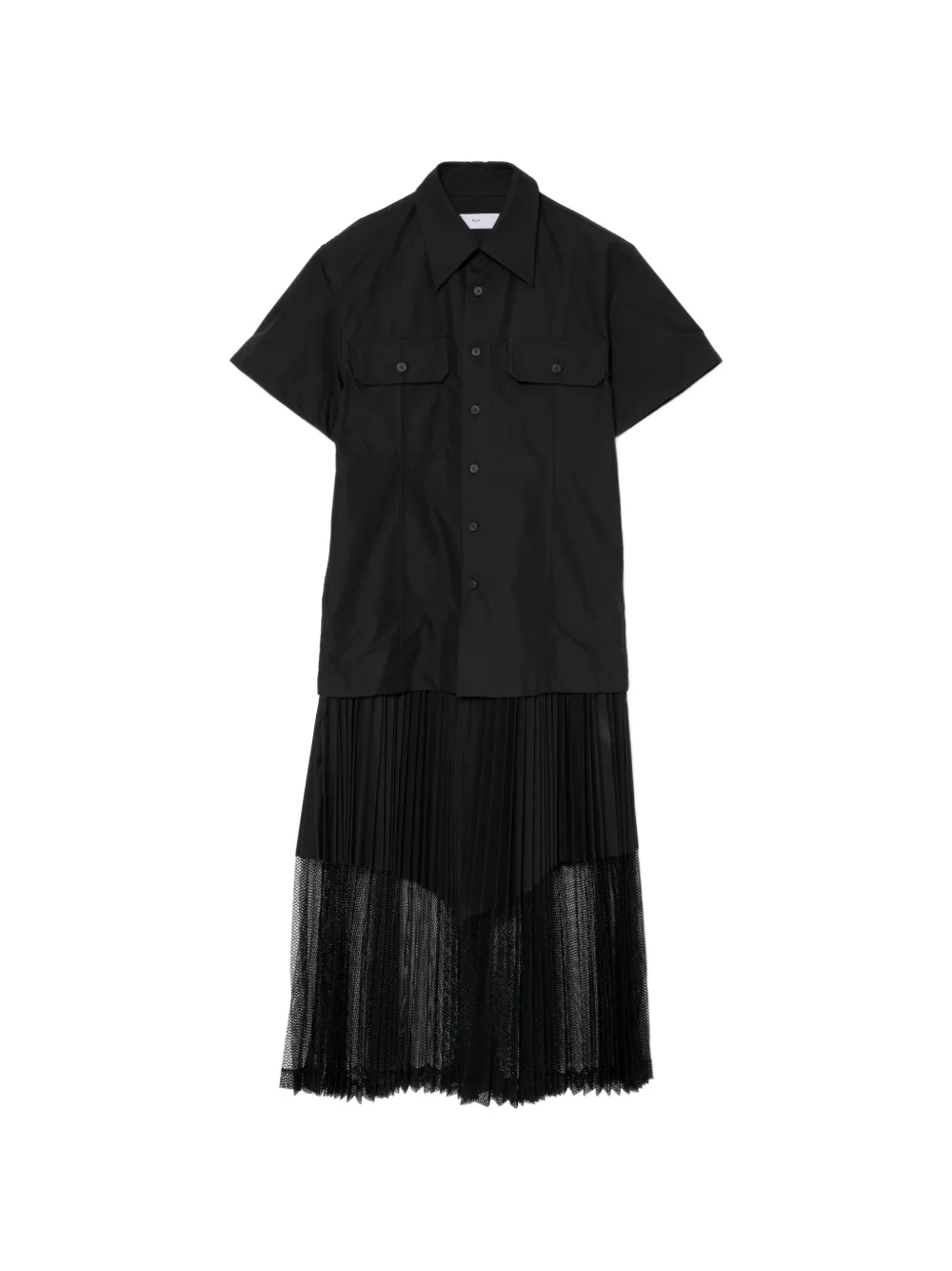 Toga Abito Typewriter in rete - Nero