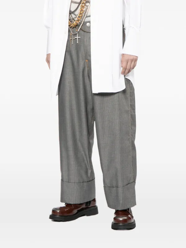 junya watanabe man 22ss ストライプパンツ Junya Watanabe MAN x Levi's ストライプ パンツ | グレー | FARFETCH JP