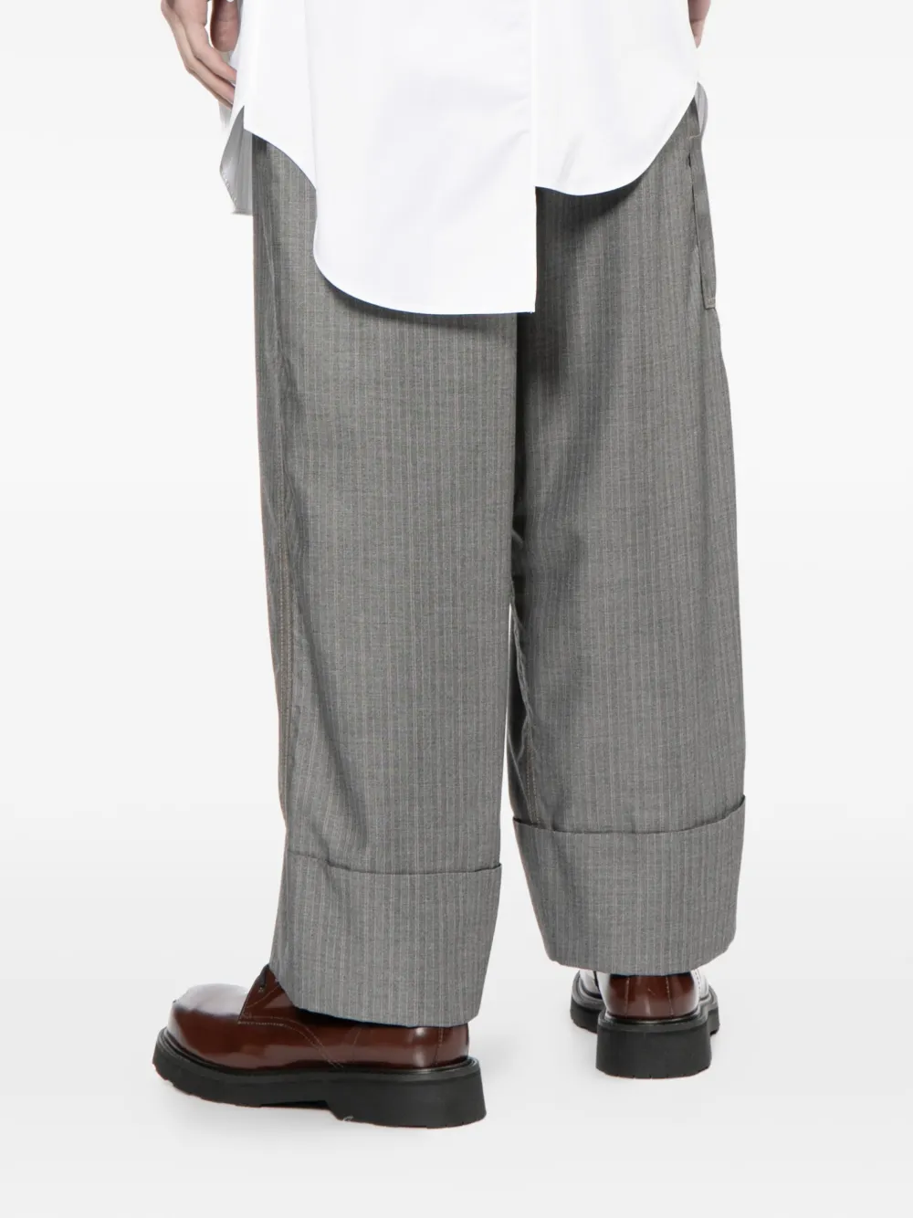 X Levi's Pinstripe Cuffed Trousers
