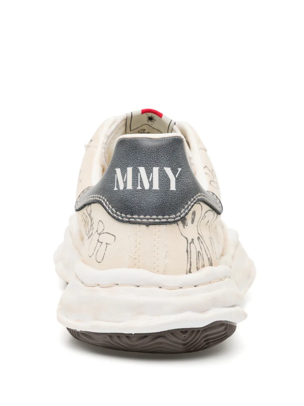 Maison MIHARA YASUHIRO Sneakers met print Grijs