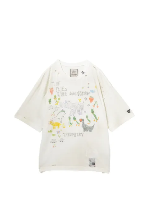 Maison MIHARA YASUHIRO distressed graphic T-shirt