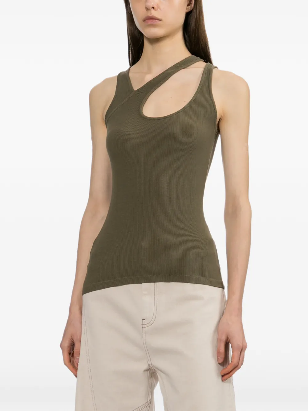  Halfboy Cutout Tank Top - Green 