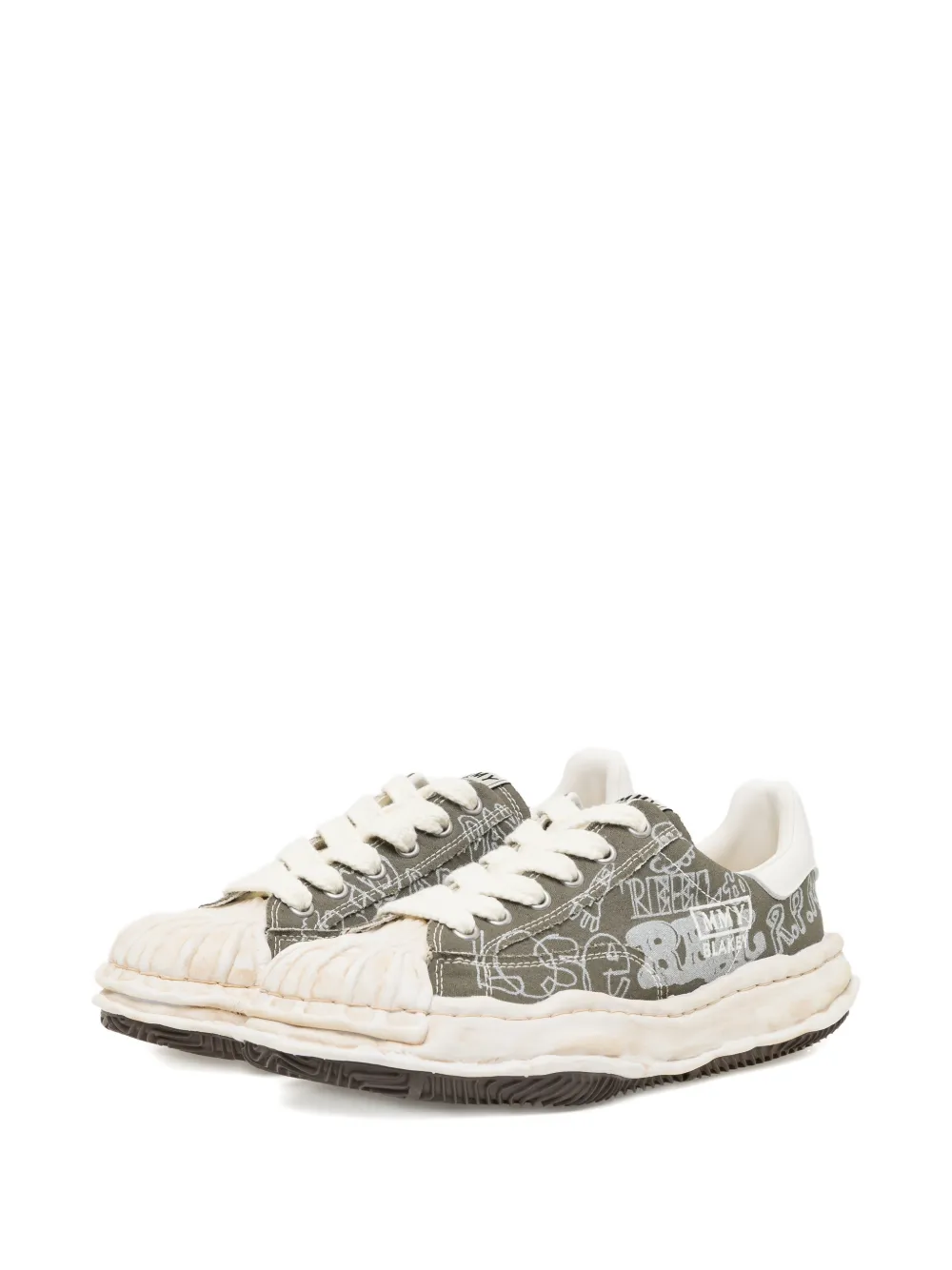 Maison MIHARA YASUHIRO Sneakers met print Groen
