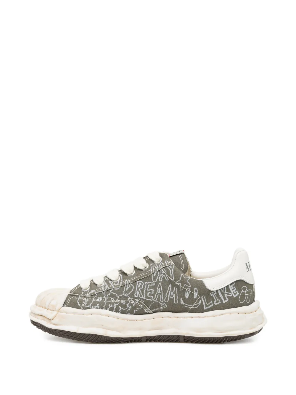 Maison MIHARA YASUHIRO Sneakers met print Groen