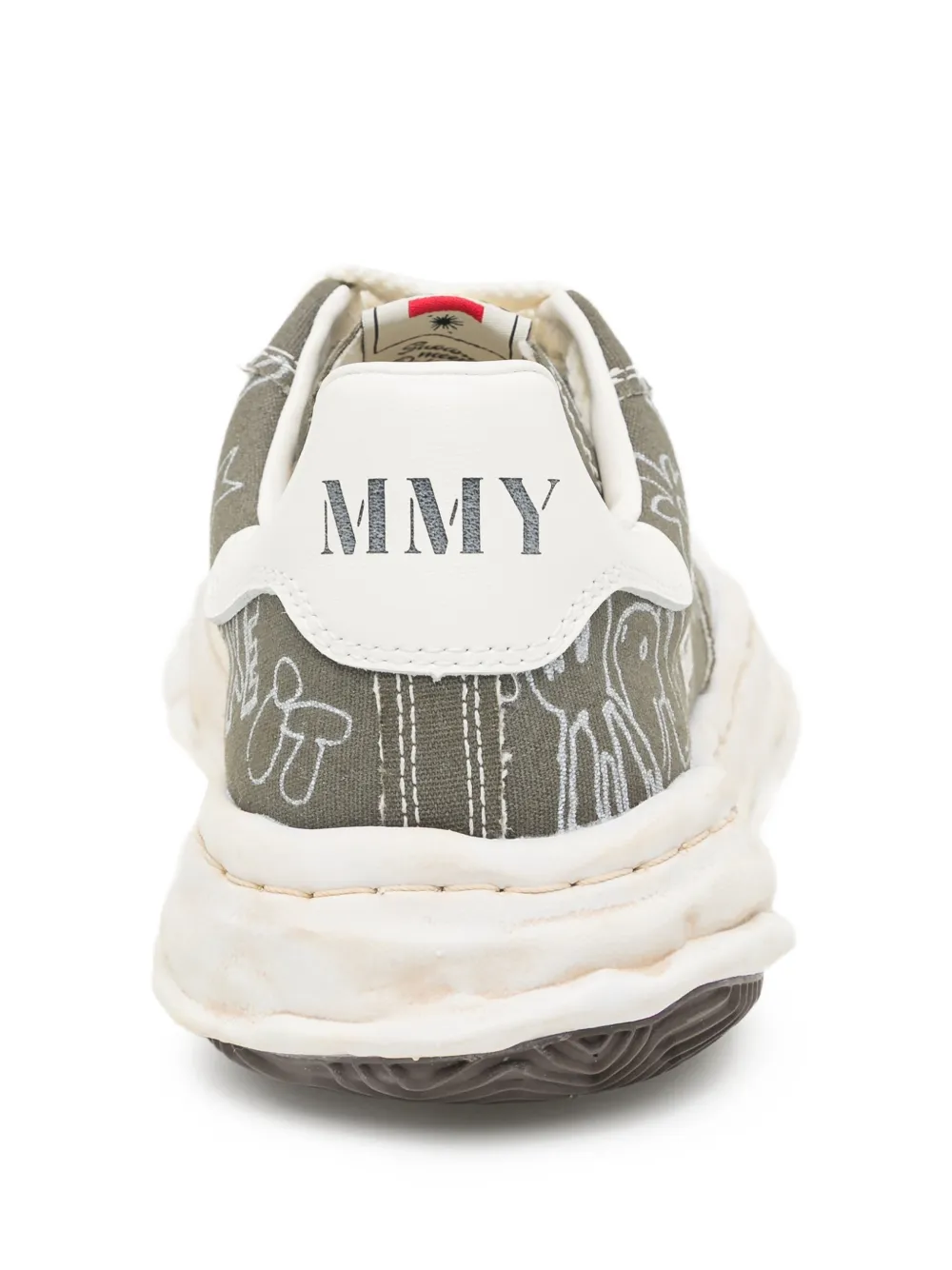 Maison MIHARA YASUHIRO Sneakers met print Groen