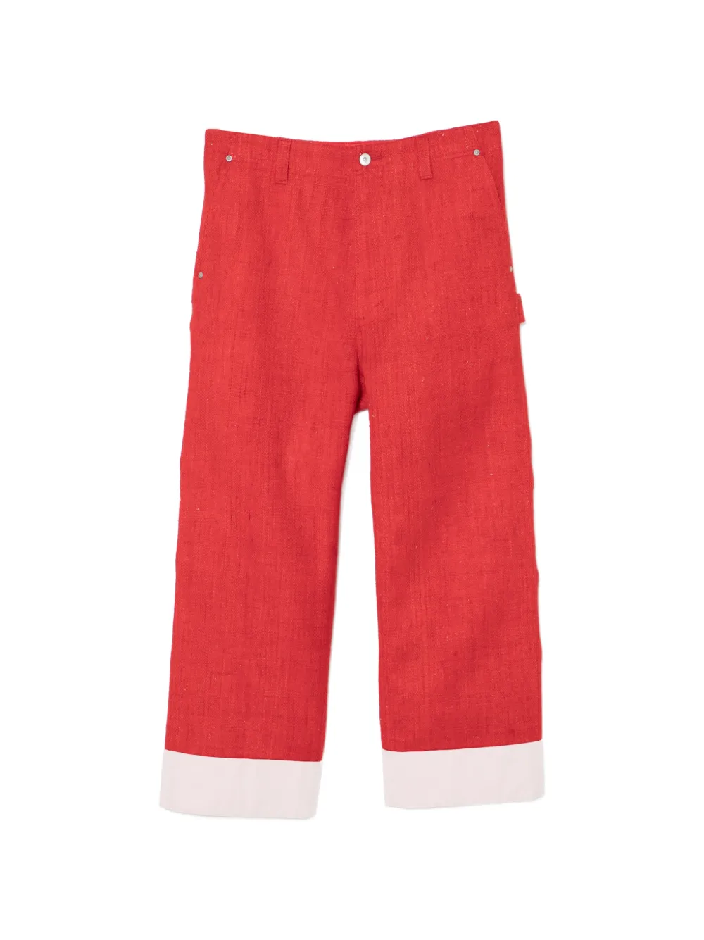 Junya Watanabe MAN Pantaloni con risvolto - Rosso