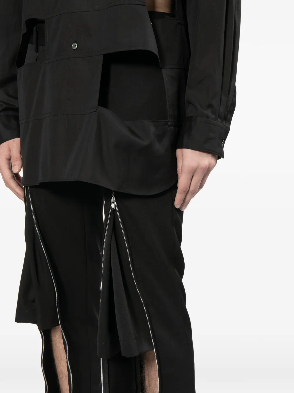 Comme des Garçons Homme Plus Broek met rits Zwart