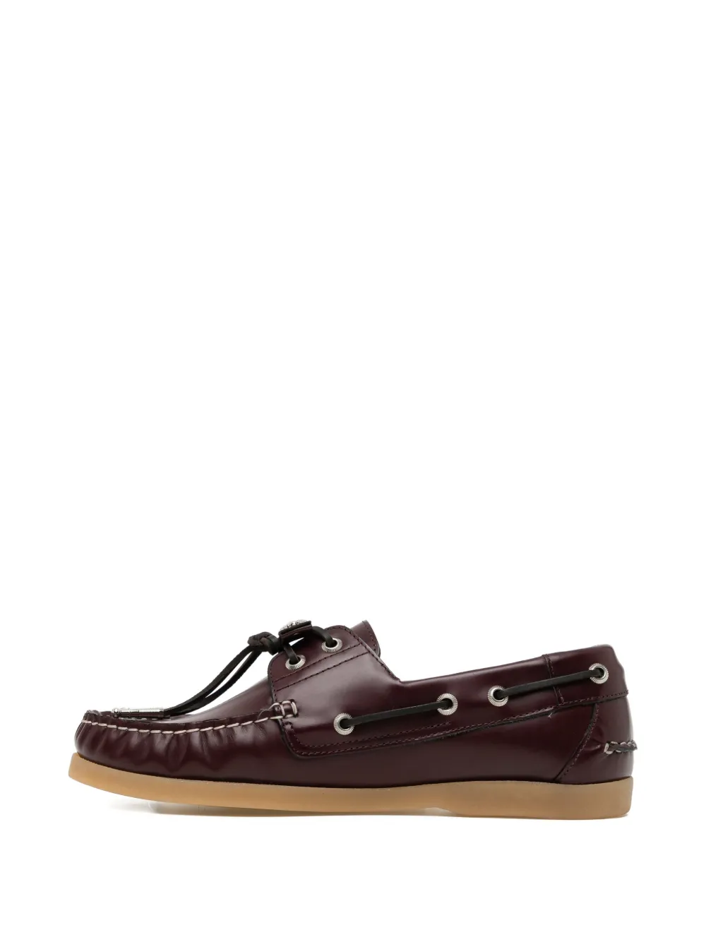  Toga Stitched Leather Loafers - Red 