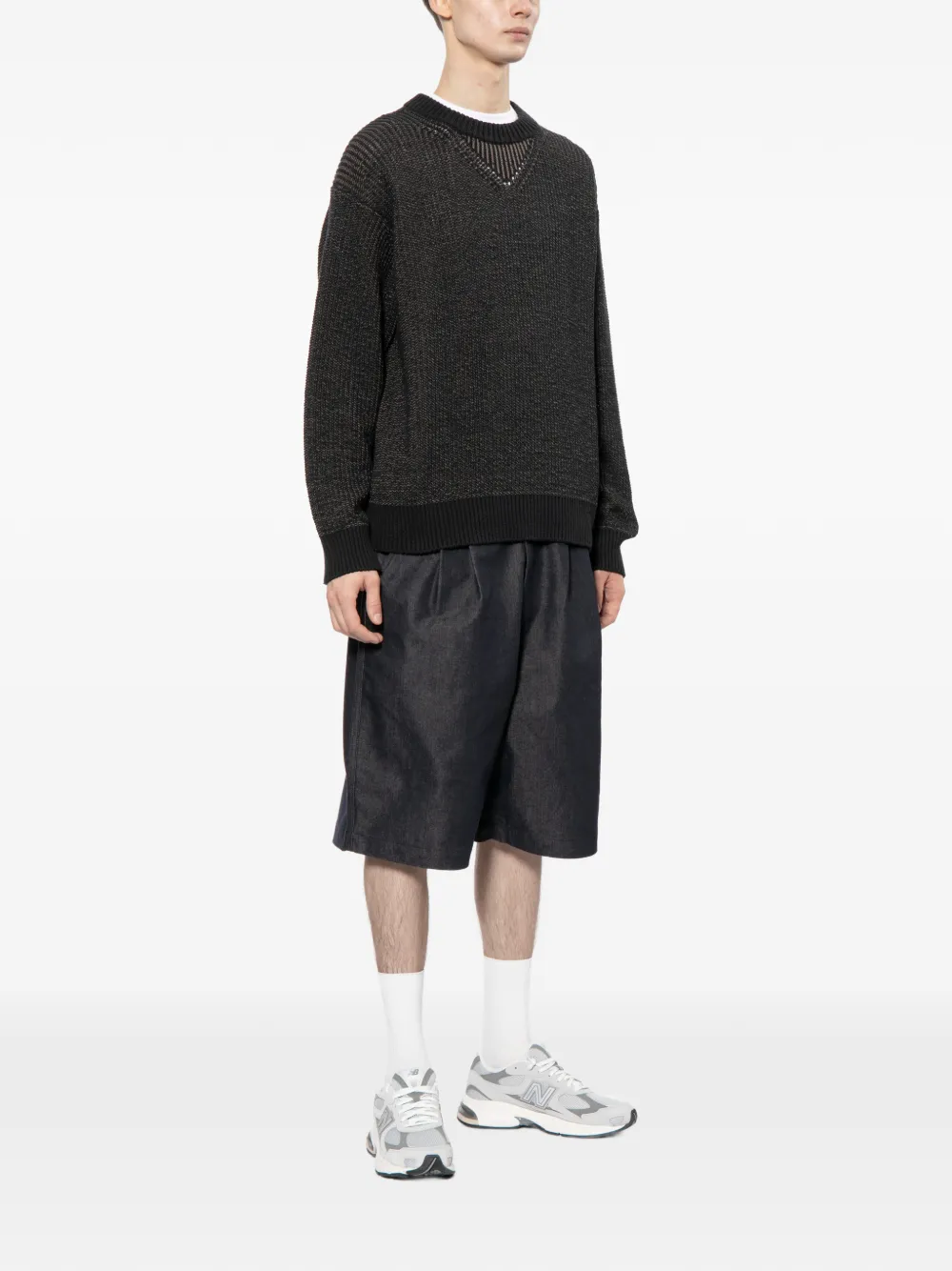  Comme Des Garçons Homme Chunky Sweater - Blue 